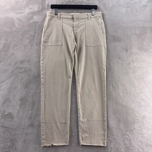 Frank & Eileen Blackstone Utility Pants Womens Size 8 Beige Straight Leg